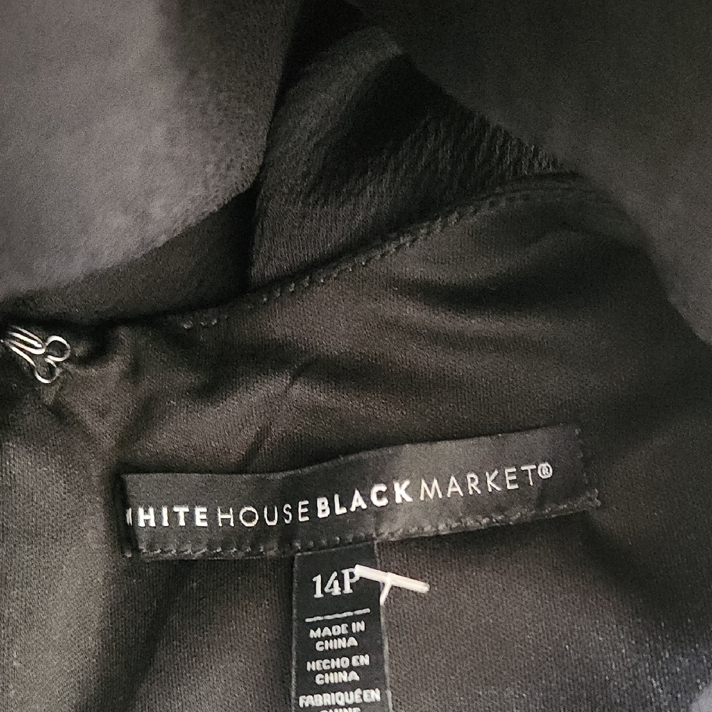 WHBM Classic Black Midi Dress - Picture 2 of 6